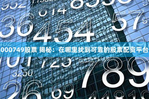000749股票 揭秘：在哪里找到可靠的股票配资平台