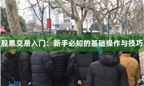 股票交易入门：新手必知的基础操作与技巧